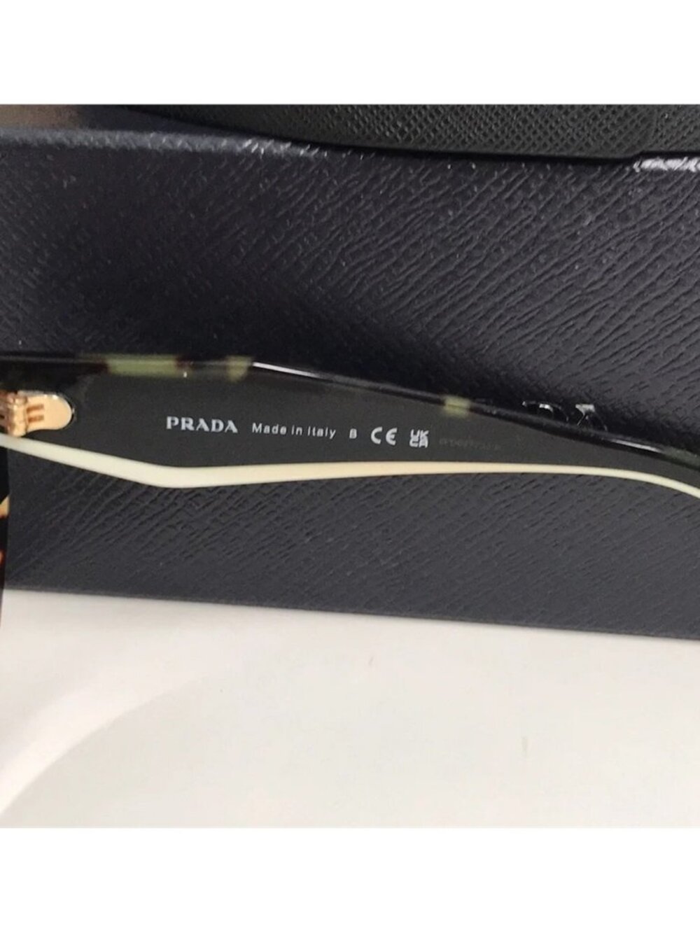 New Authentic Prada Cat Eye Sunglasses PR 14WS – Tortoise & Powder Frame - Picture 6 of 15
